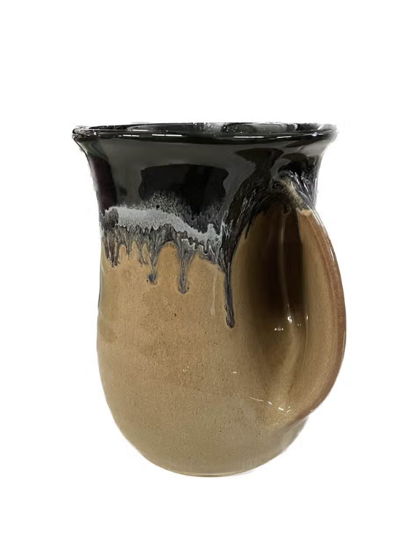 Brown & Black Right Hand Handwarmer Mug