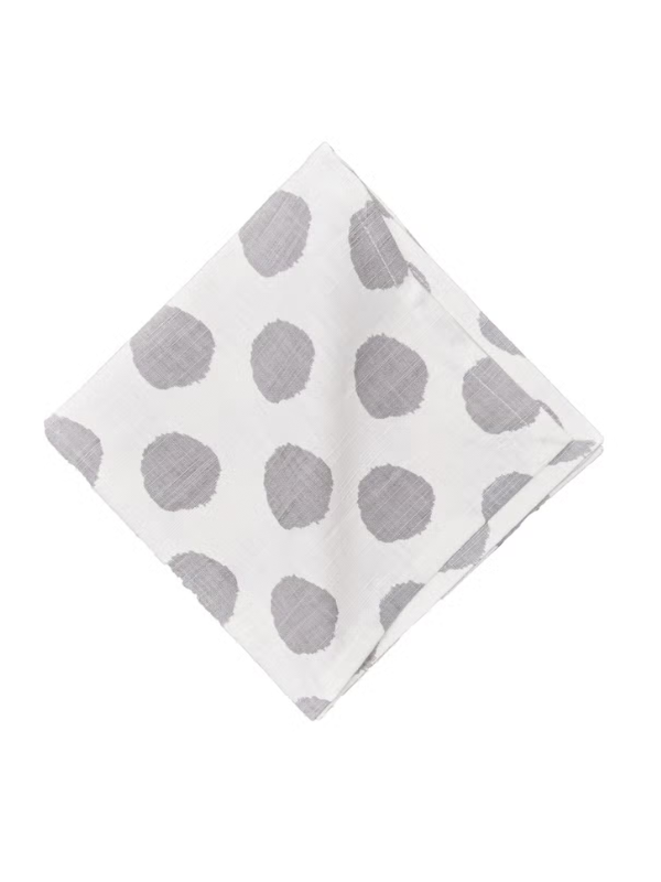 Gray Dotted Napkin - Set of 6