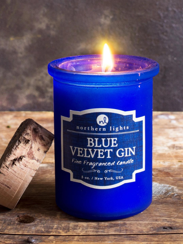 Blue Velvet Gin Candle