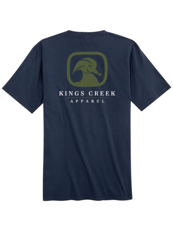 Navy & Green Logo Tee by Kings Creek Apparel