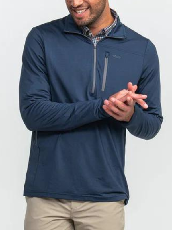 Cart Club Performance Pullover in Esquire Navy