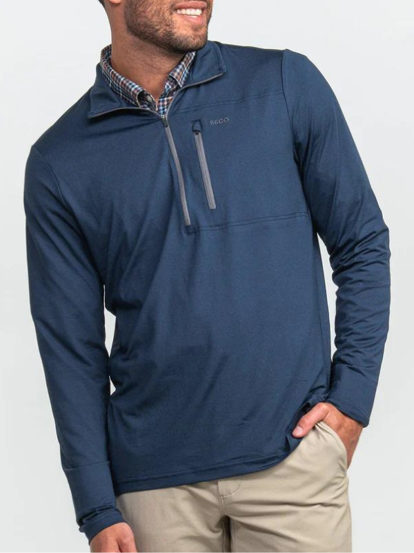 Cart Club Performance Pullover in Esquire Navy