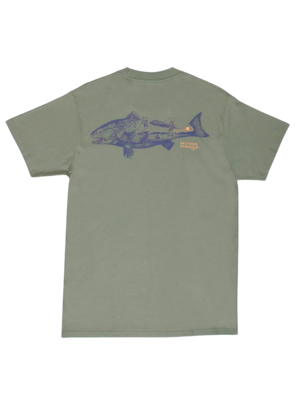 Sunset Spots YOUTH Tee in Bay Green by Southern Marsh