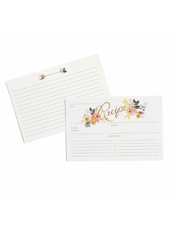 Peony Recipe Cards by Rifle Paper Co.
