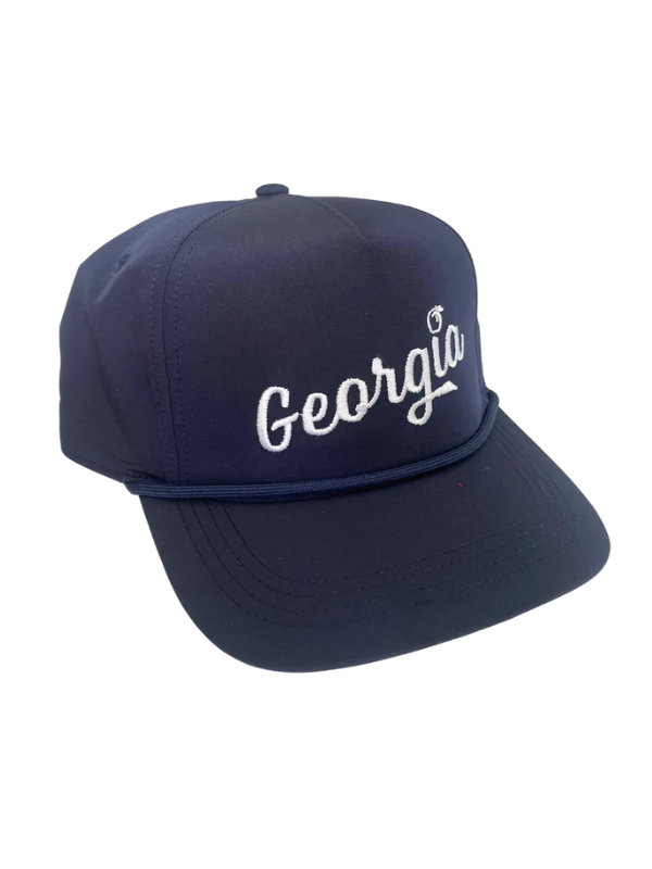 Georgia Rope Navy Blue Hat by Peach State Pride — Pecan Row