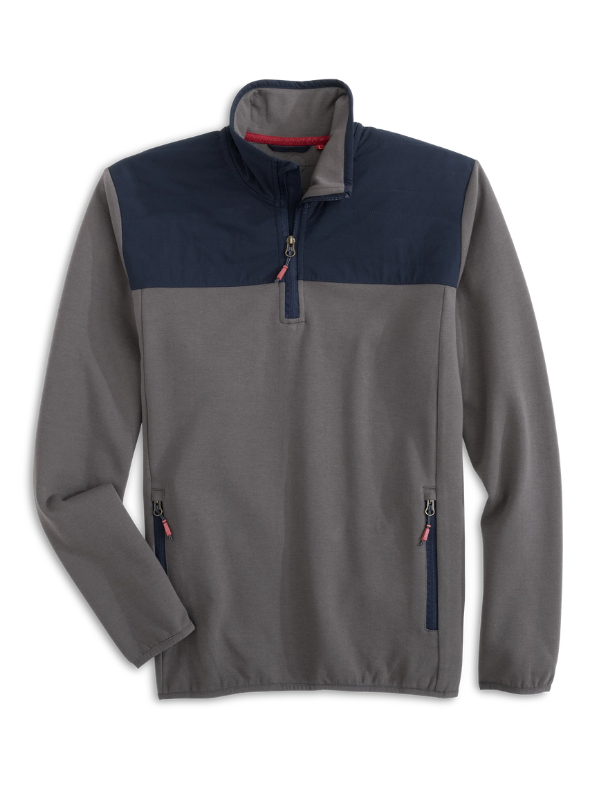 Southern Point The Briggs Pullover in Navy/Weathered Moss