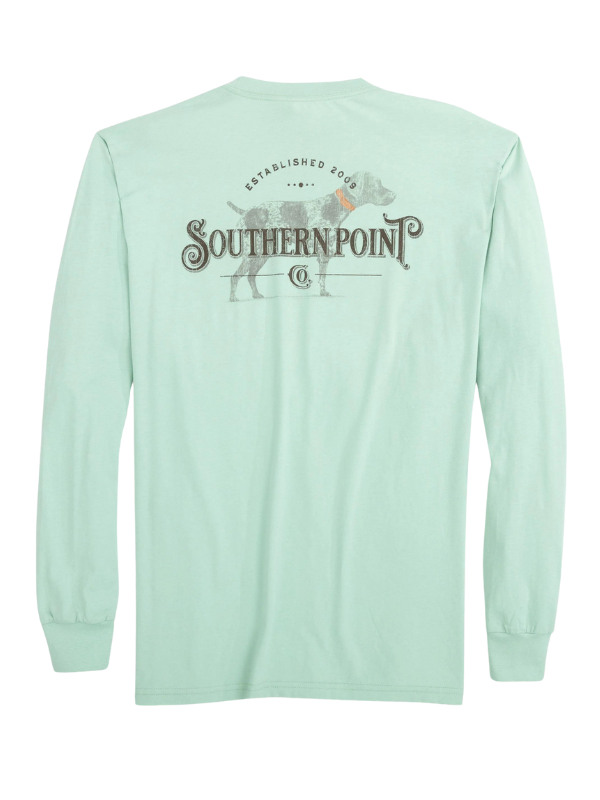 Dry Goods Long Sleeve Tee in Weathered Green by Southern Point Co.