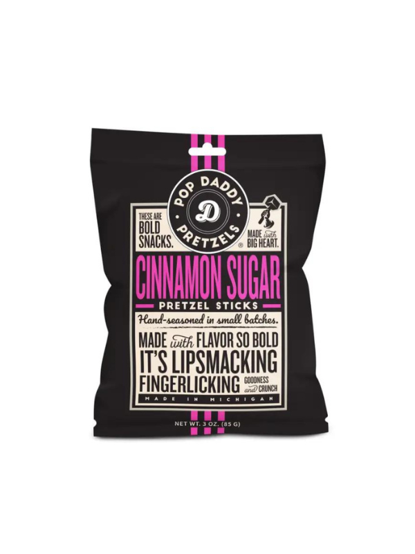 Cinnamon Sugar Seasoned Pretzel Sticks (3oz)