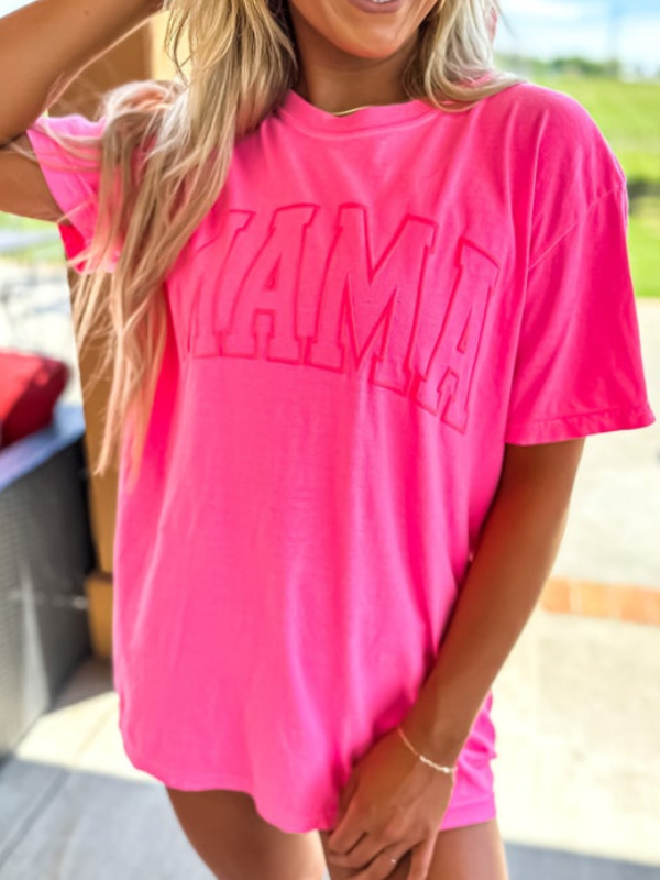 Mama Puff Letter Graphic Tee
