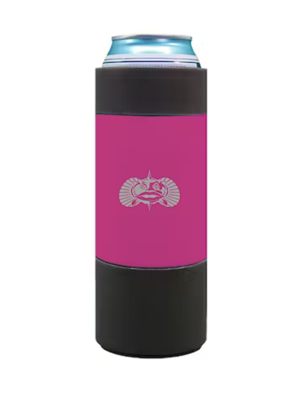 Toadfish Non-Tipping 12oz Slim Can Cooler in Hot Pink