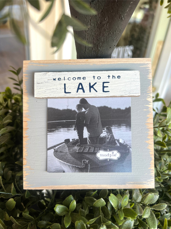 Welcome To The Lake Block Frame
