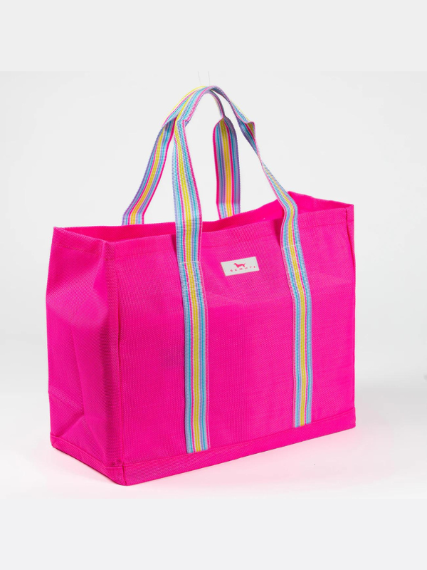 Neon Pink Roadtripper Tote Bag by Scout