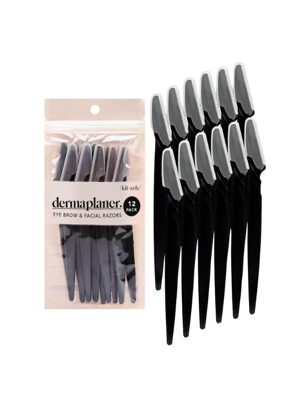 Dermaplaner Set in Black by Kitsch