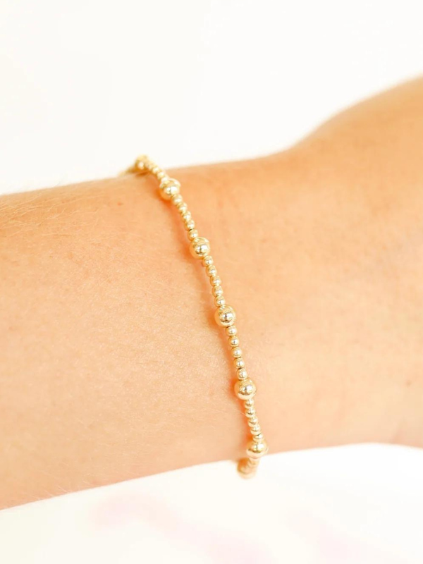 Extended June Gold Beaded Bracelet