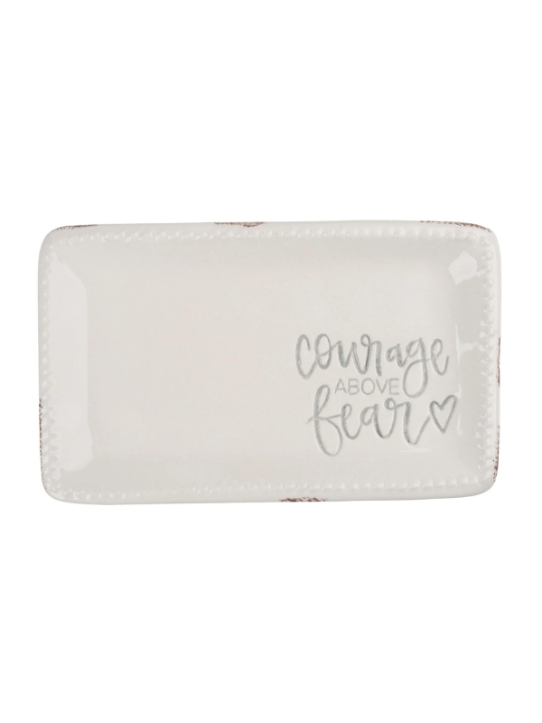 Courage Above Fear Trinket Tray