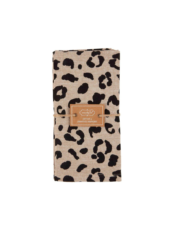 Cheetah Print Napkins (Set of 4)