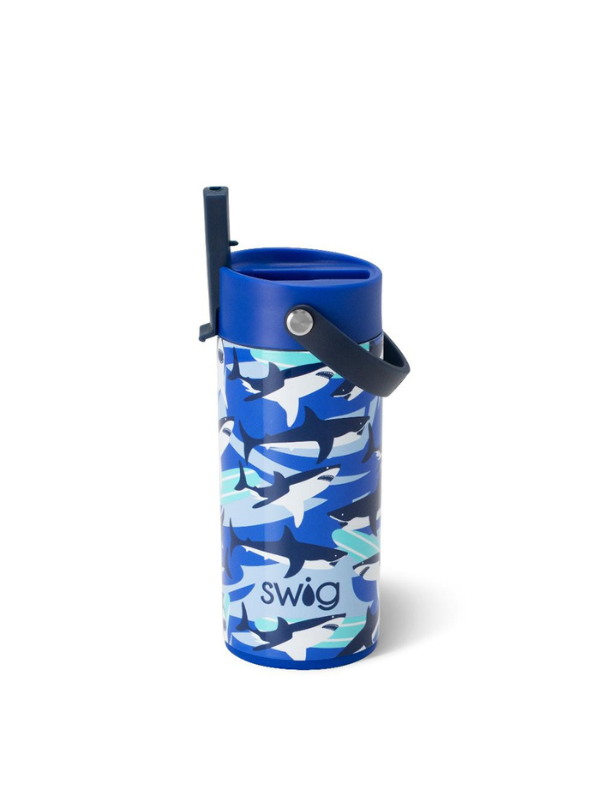 Shark Fin 12oz Flip + Sip Slim Tumbler by Swig Life