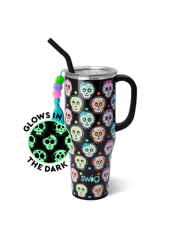 Sugar Skulls Mega Mug 40oz Tumbler by Swig Life