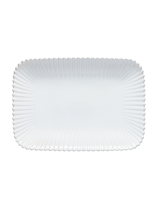 Kitty & Jack Wedding Registry - Costa Nova White Beaded Rectangle Serving Dish