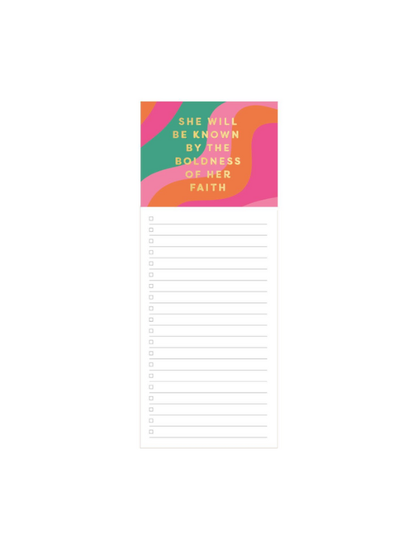 Boldness of Her Faith Magnetic Notepad