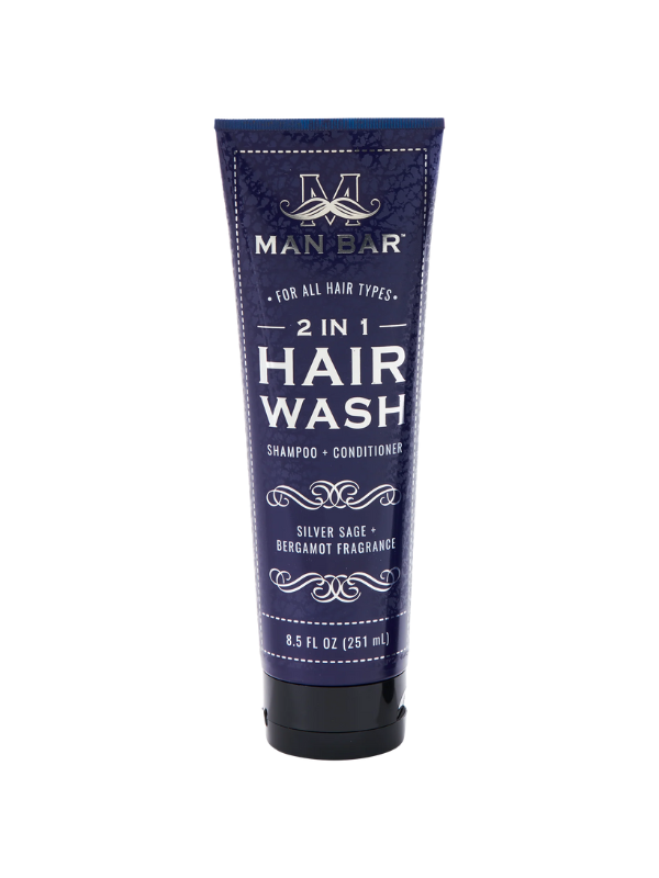 Man Bar 2in1 Hair Wash Silver Sage + Bergamot