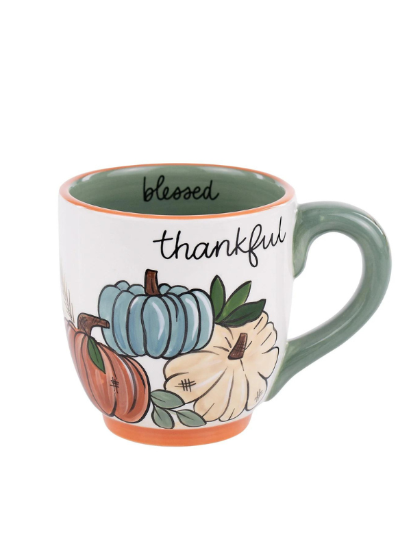 Thankful Grateful Pumpkin Mug