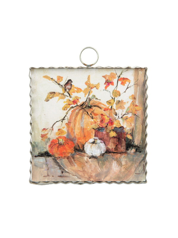 Mini Pumpkin and Robins Print