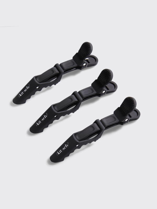 No Slip Crocodile Clip 3pc - Black