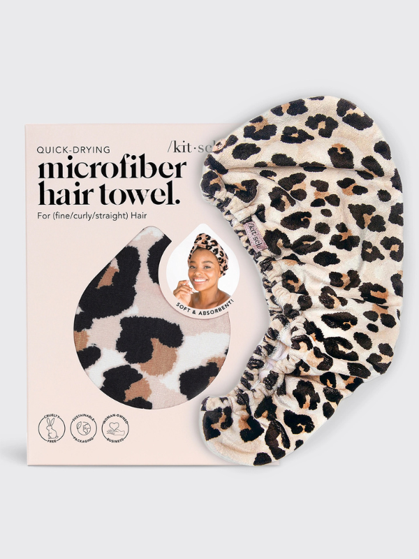 Quick Dry Hair Towel - Leopard