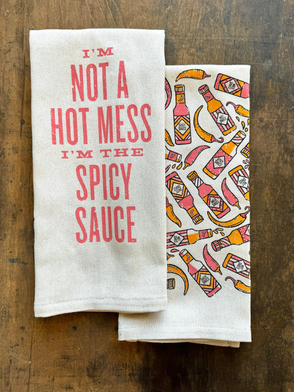 I'm Not A Hot Mess Kitchen Towel