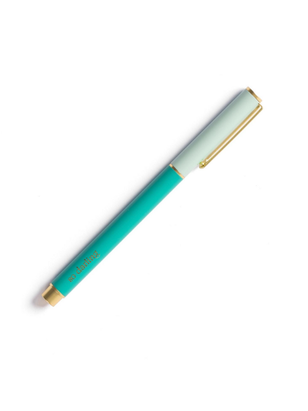 Snap Cap Pen in Teal