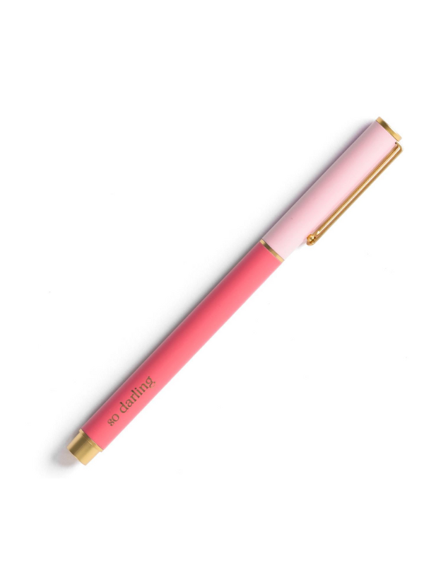 Snap Cap Pen in Pink