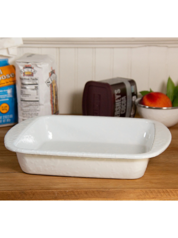 Solid White Brownie Pan by Golden Rabbit