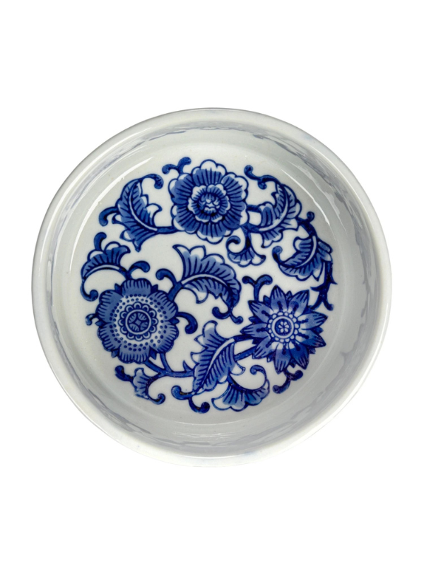 Small Blue & White Pet Bowl