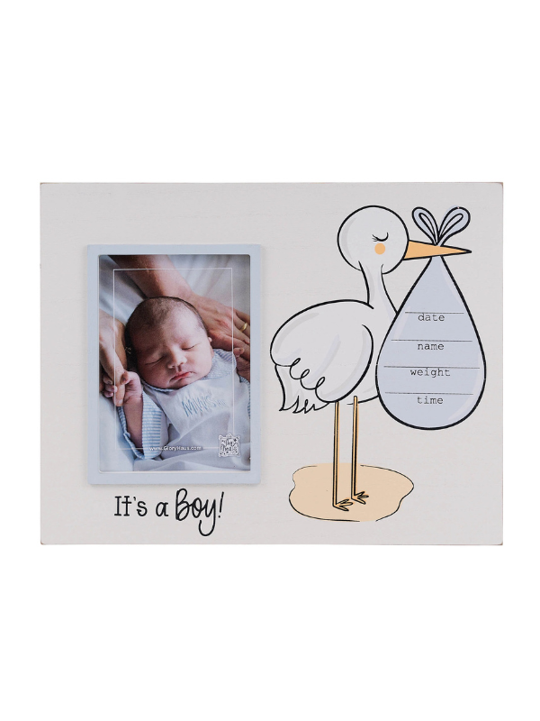 It's A Boy Stork Frame