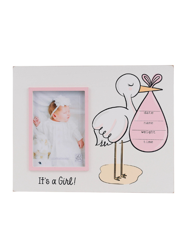 It's A Girl Stork Frame