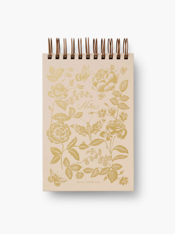 English Rose Desktop Spiral Notepad
