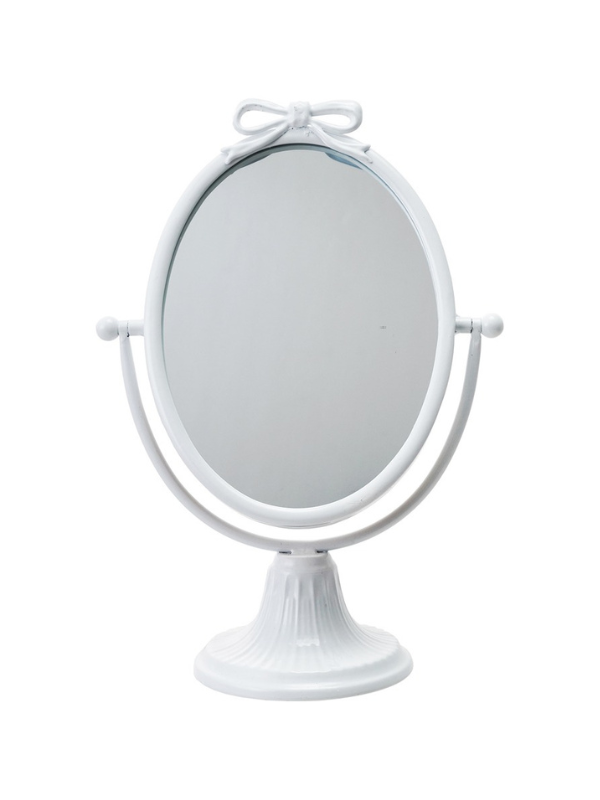 White Bow Mirror