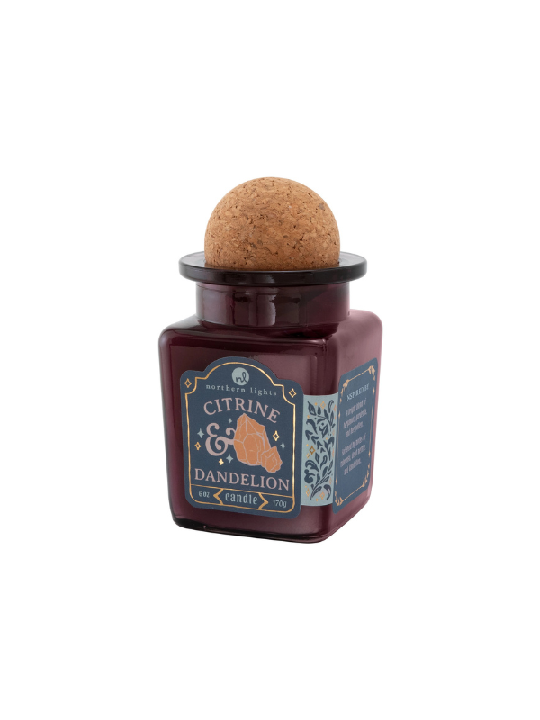 Citrine & Dandelion Candle