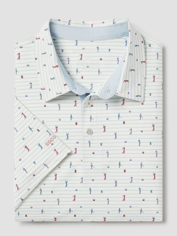 Fore The Best Printed Polo By Southern Shirt Co.