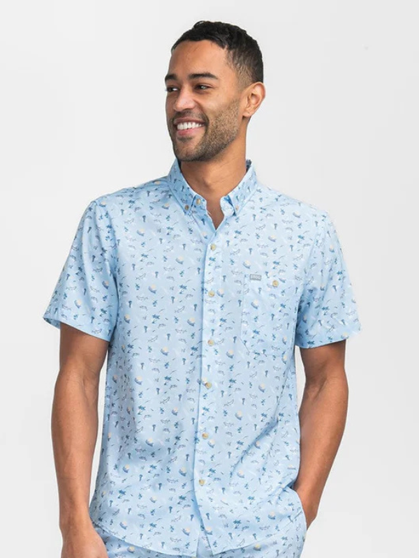 Boats N Coves Baja Printed Shirt By Southern Shirt Co.