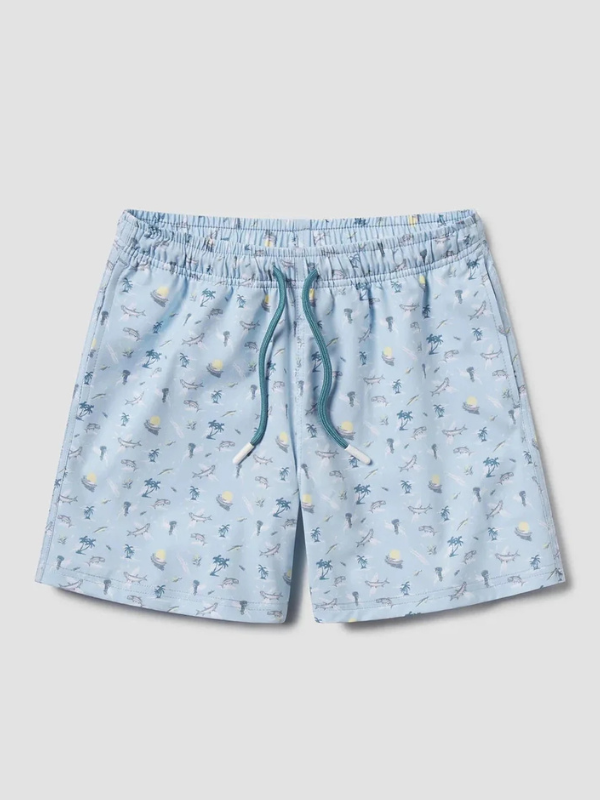 YOUTH Boys Boats N Coves Swim Shorts By Southern Shirt Co.