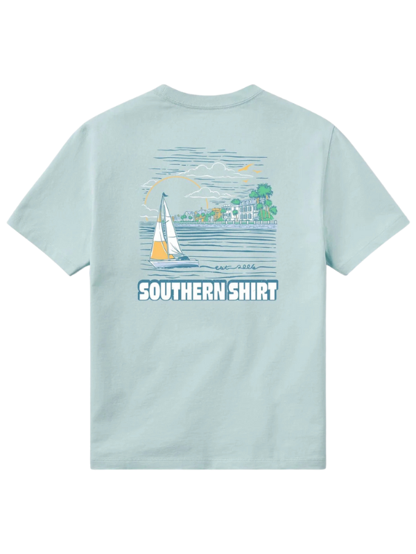 Sunset Cruise Tee in Aquamarine By Southern Shirt Co.