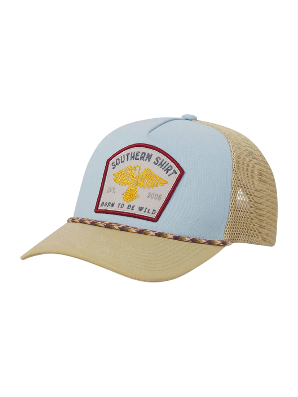 Rope Trucker Hat in Crystal Lake By Southern Shirt Co.
