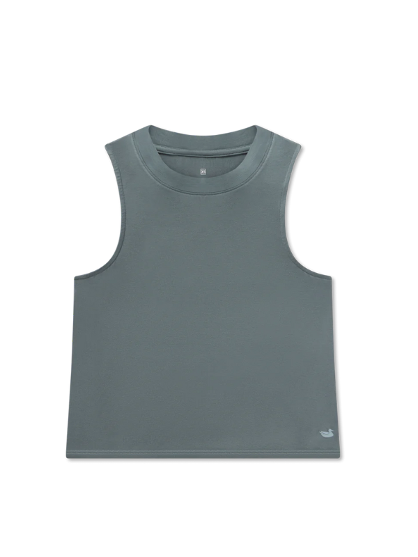 Celeste Active Tank In Burnt Sage By Southern Marsh