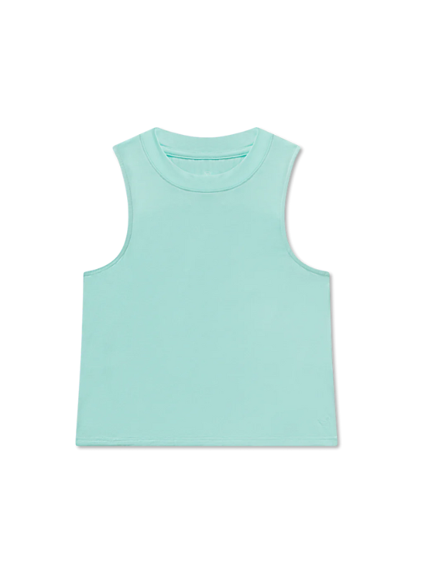 Celeste Active Tank In Antigua Blue By Southern Marsh