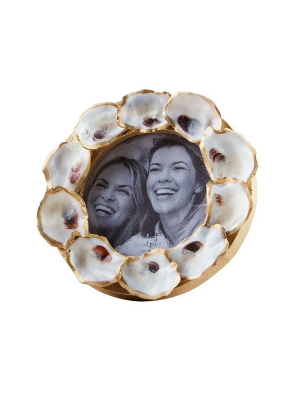 Circle Mini Gold Oyster Frame