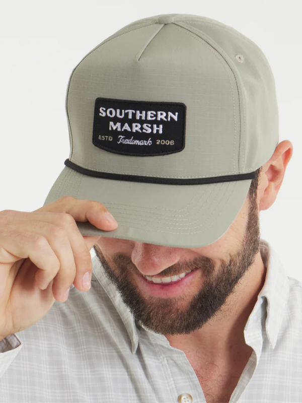 Performance Hat Trademark Patch in Stonewall Olive By Southern Marsh
