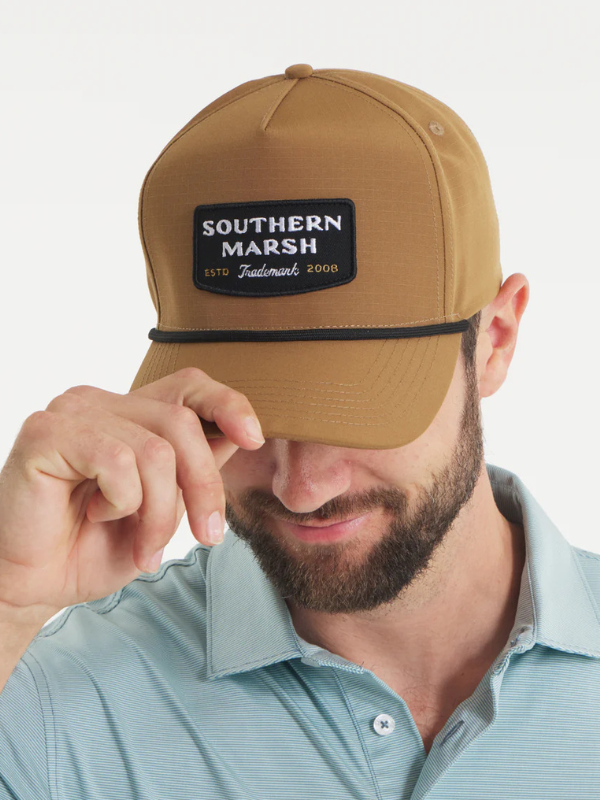 Performance Hat Trademark Patch in Camel By Southern Marsh