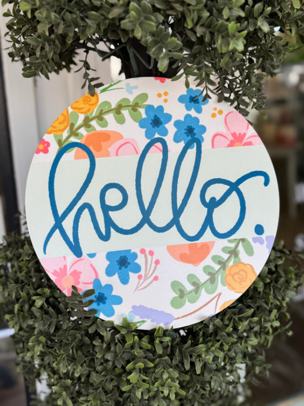 Hello Floral Green Topper